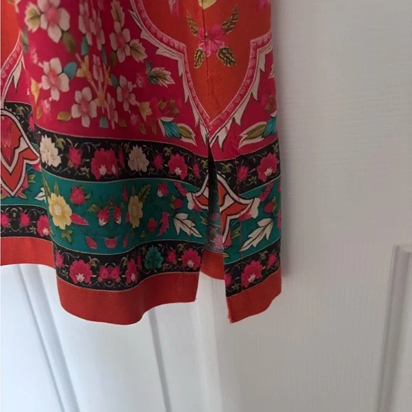 NATURAL LIFE Madras Midi Shirt Dress. Full button front. Size L - Picture 6 of 7